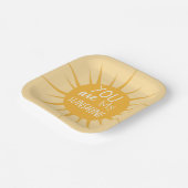 Assiettes En Carton Vous Êtes Mon Soleil (Angulaire)