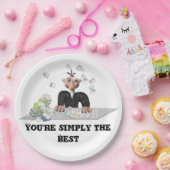 Assiettes En Carton Vous êtes simplement le meilleur texte personnalis (Fête)