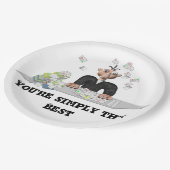 Assiettes En Carton Vous êtes simplement le meilleur texte personnalis (Angle)