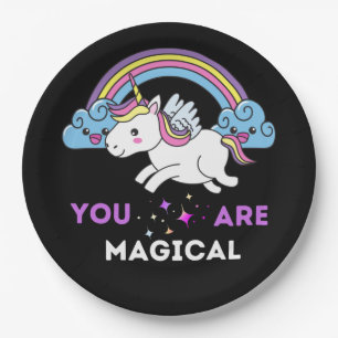 Assiettes En Carton Vous Êtes Une Unicorne Magique