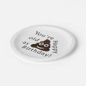 Assiettes En Carton Vous êtes vieux en tant que… joyeux emoji drôle de (Angle)