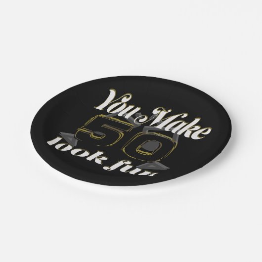 Assiettes En Carton Vous Faites 50 Look Amusants Salutations Anniversa (Angle)