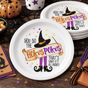 Assiettes En Carton Vous faites le Hokus Pokus Sorcellerie ID982