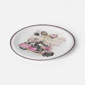 Assiettes En Carton Vous Rock Mon Monde | Sublimation de motocyclette  (Angle)