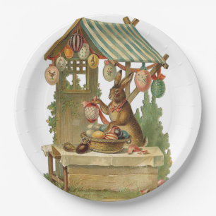 Assiettes En Carton Vous souhaitant de Joyeuses Pâques