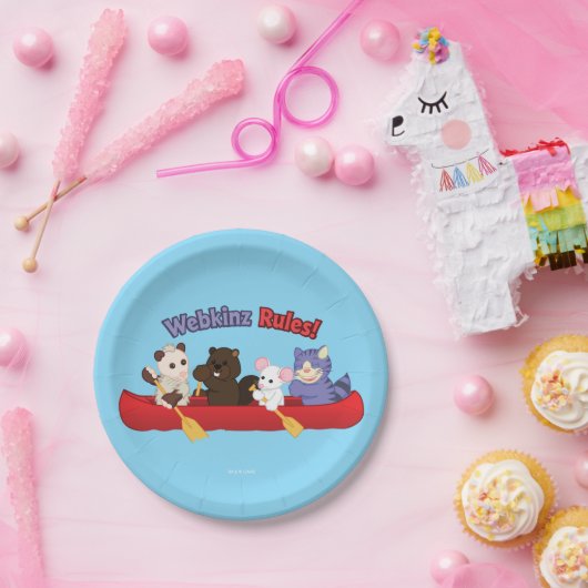 Assiettes En Carton Voyage de canoë de règles de Webkinz | Webkinz (Fête)