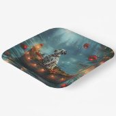 Assiettes En Carton Voyage festif de Noël dalmate (Angulaire)