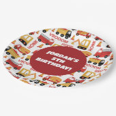 Assiettes En Carton Vroom Honk Beep ! Camions (Angle)