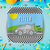 Assiettes En Carton Vroom Vroom Racing Voiture Road Boy Anniversaire