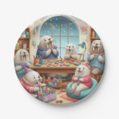 Assiettes En Carton Vrus Crafty Plaques de papier Bash Anniversaire (Devant)