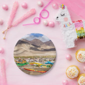 Assiettes En Carton Vue aérienne du monastère de Samye - Tibet, Asie (Fête)