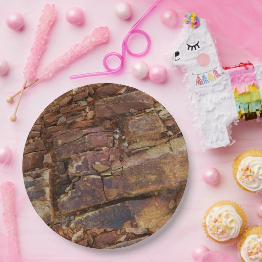 Assiettes En Carton Vue rocheuse (Fête)