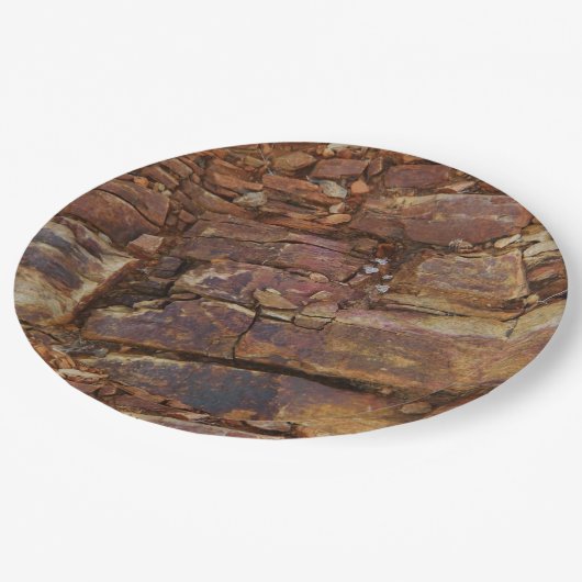 Assiettes En Carton Vue rocheuse (Angle)