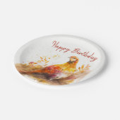 Assiettes En Carton Vues automne / automne Pheasant - fête d'anniversa (Angle)