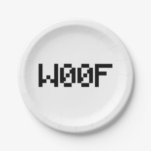 Assiettes En Carton W00F [Sons animaux de léopards]