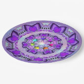 Assiettes En Carton W2 pourpre (Angle)