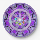 Assiettes En Carton W2 pourpre (Devant)