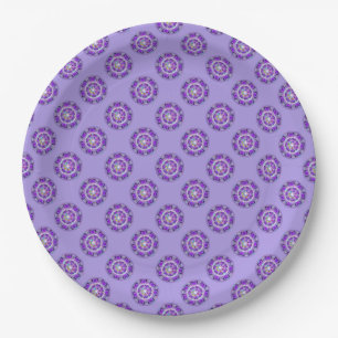 Assiettes En Carton W2 pourpre