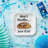 Assiettes En Carton Waffle Food Funny Party (Fête)