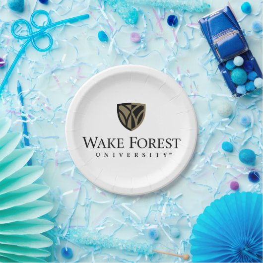 Assiettes En Carton Wake Forest University Wordmark (Fête)
