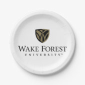 Assiettes En Carton Wake Forest University Wordmark (Devant)