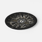 Assiettes En Carton WAKE UP 4 LIFE quota illustration (Angle)