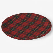 Assiettes En Carton Wallace Tartan Scottish Clan Plaid Motif (Angle)