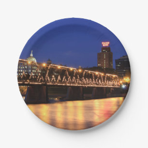 Assiettes En Carton Walnut Street Bridge Harrisburg Pennsylvanie