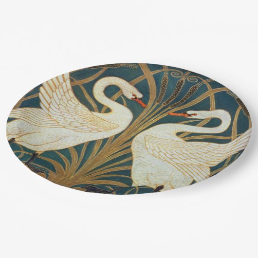 Assiettes En Carton Walter Crane Swan (Angle)