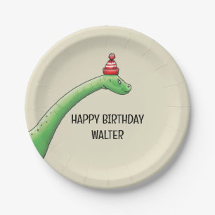 Assiettes En Carton Walter le Dinosaur