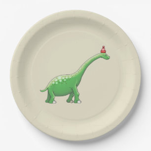 Assiettes En Carton Walter le Dinosaur