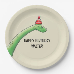 Assiettes En Carton Walter le Dinosaure
