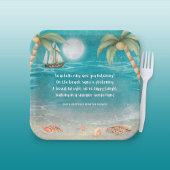 Assiettes En Carton Warmer Wonderland Tropical Beach Christmas