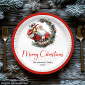 Assiettes En Carton Warmish Santa Claus Trendy Modern Holiday Plates