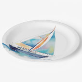 Assiettes En Carton Watercolor (Angle)