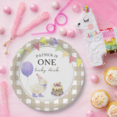 Assiettes En Carton Watercolor Canard 1er anniversaire (Fête)