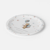 Assiettes En Carton Watercolor Dragon Première fête d'anniversaire (Angle)