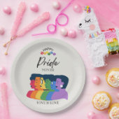Assiettes En Carton Watercolor LGBTQ FIDE Mois Party (Fête)
