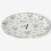 Assiettes En Carton Watercolor Snowberry White Cedar Branch Christmas (Angle)