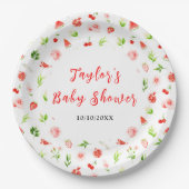 Assiettes En Carton Watermelon and Pomegranate Baby Shower (Devant)