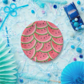 Assiettes En Carton Watermelon anniversaire Papier Plaques été Melon (Fête)