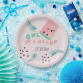 Assiettes En Carton Watermelon Birthday Girl / One in a Melon Pink (Fête)
