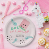 Assiettes En Carton Watermelon Birthday Girl / One in a Melon Pink (Fête)