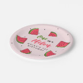 Assiettes En Carton Watermelon Cute One in a Melon 1st Baby Birthday P (Angle)