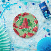Assiettes En Carton Watermelon Summer Vibes (Fête)