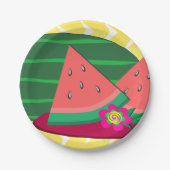 Assiettes En Carton Watermelon Sur Plaques En Papier (Devant)
