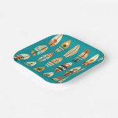 Assiettes En Carton Wave Riders (Angulaire)