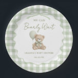 Assiettes En Carton We Can Bearly Wait Green Teddy Bear Baby Shower<br><div class="desc">We Can Bearly Wait Green Teddy Bear Baby Shower Paper Plates</div>