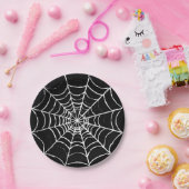 Assiettes En Carton Web sombre (Fête)