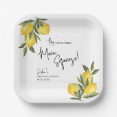 Assiettes En Carton Wedding shower citron Squeeze principal trouvé (Recto)
